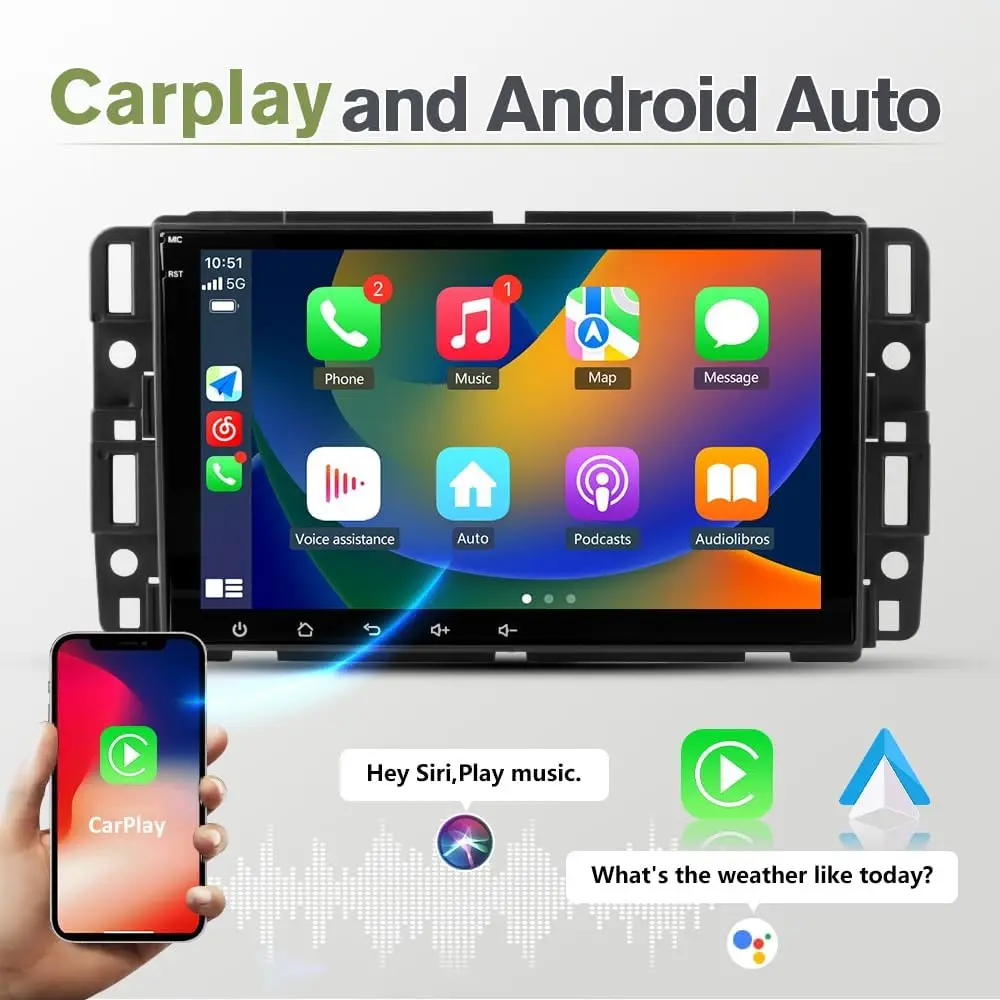Android Car Radio Stereo Touch Screen for Chevy Silverado