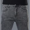 Spring and Summer New Men's Jeans Simplified Korean Edition Slim Fit Straight Leg Versatile Shaped Mid Waist Elastic Men's Jeans 6