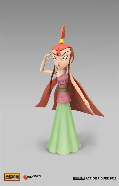 KEEPGOING 리틀 드래곤 걸 액션 피규어: 네자 전설의 용맹한 전사 소장