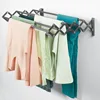 Steel Wall Mount Accordion Expandable Retractable Clothes Air Drying Rack - 8 Bars for Hanging Garments - Organizer for Laundry 3
