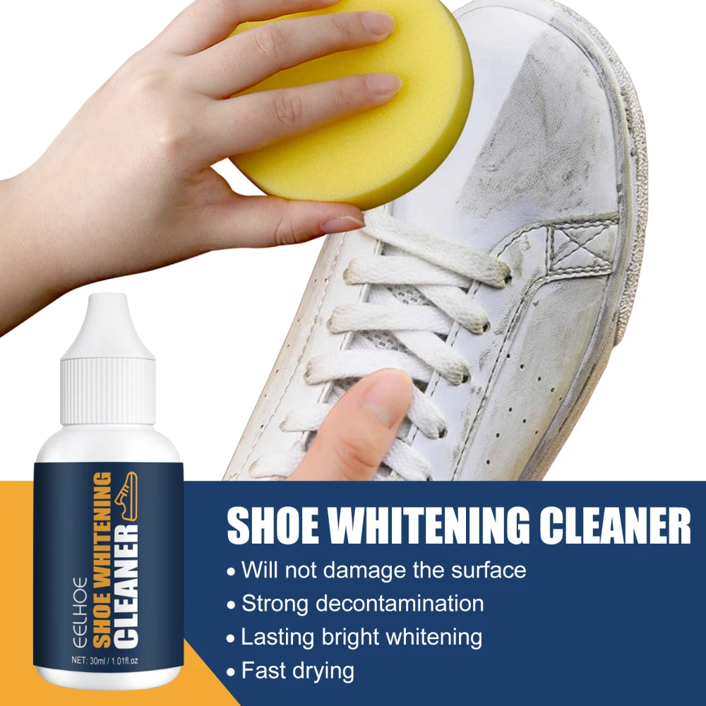 Portable White Shoes Cleaner Whitening For Sneaker Remove Yellow Edge