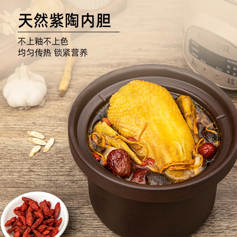 Ceramic sous vide cooker stew pot 1.8L Automatic electric slow cooker pot  Healthy crock pot cuisine intelligente home appliances - AliExpress