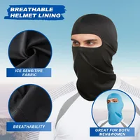 Balaclava Motorcycle Face Mask Moto Helmet Bandana Hood Ski Neck Full Face Mask Windproof Dustproof Face Shield Men's Biker Mask 2