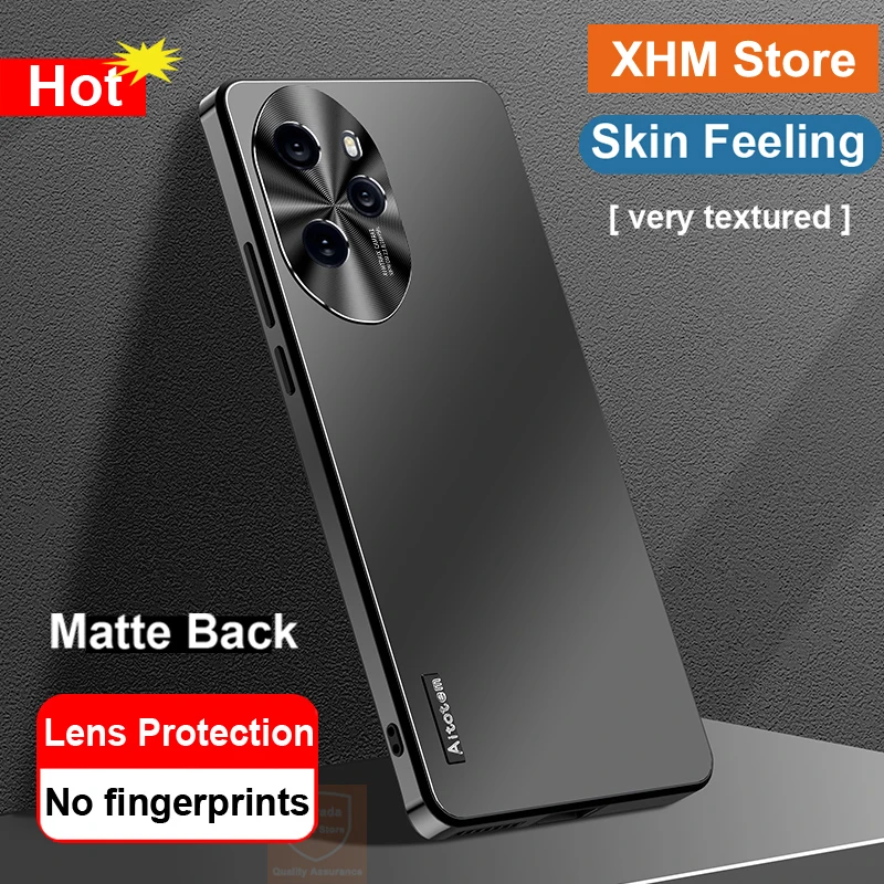 

Брендовый чехол для телефона Honor 100 Pro, матовая искусственная кожа, чехол для Honor 100 Pro, защитная модная оболочка с подушкой безопасности