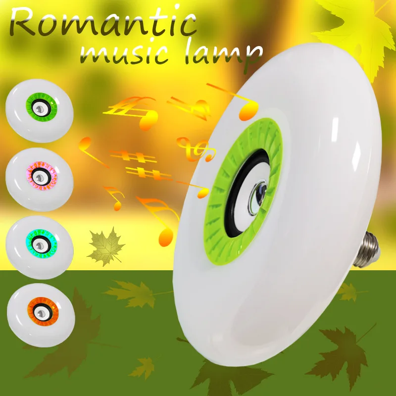 

New Bluetooth Music Light Bulb Fat Round Magic Color Bluetooth Speaker Light Bulb Colorful RGB W Bluetooth Light