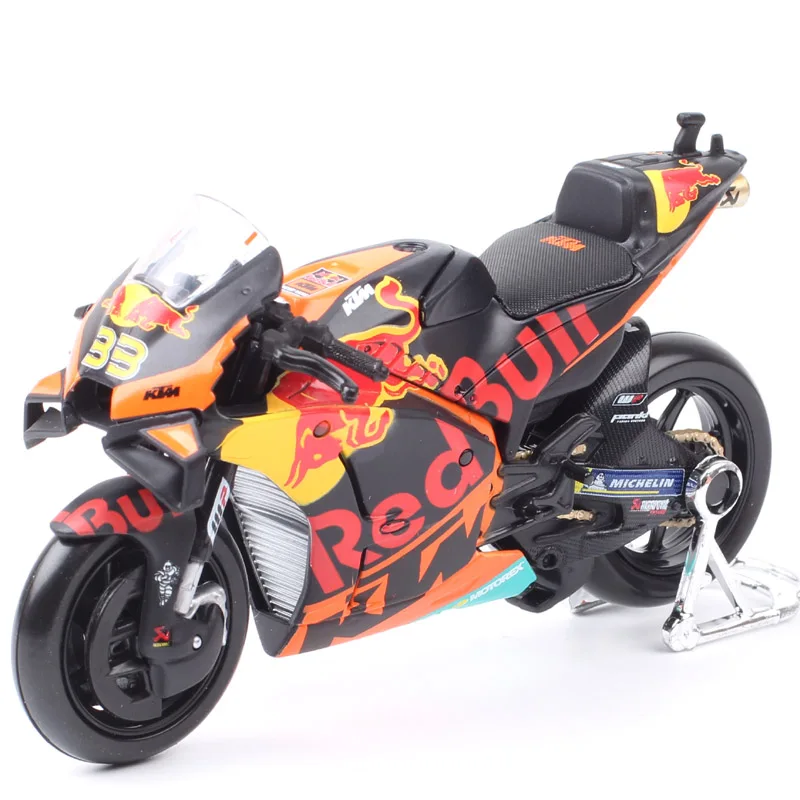 Maisto 1/18 Scale 2021 RC16 Racing Redbull #33 rad Binder #88 Miguel Oliveira Motorcycle Diecast Model Toy Bike Souvenir Kids