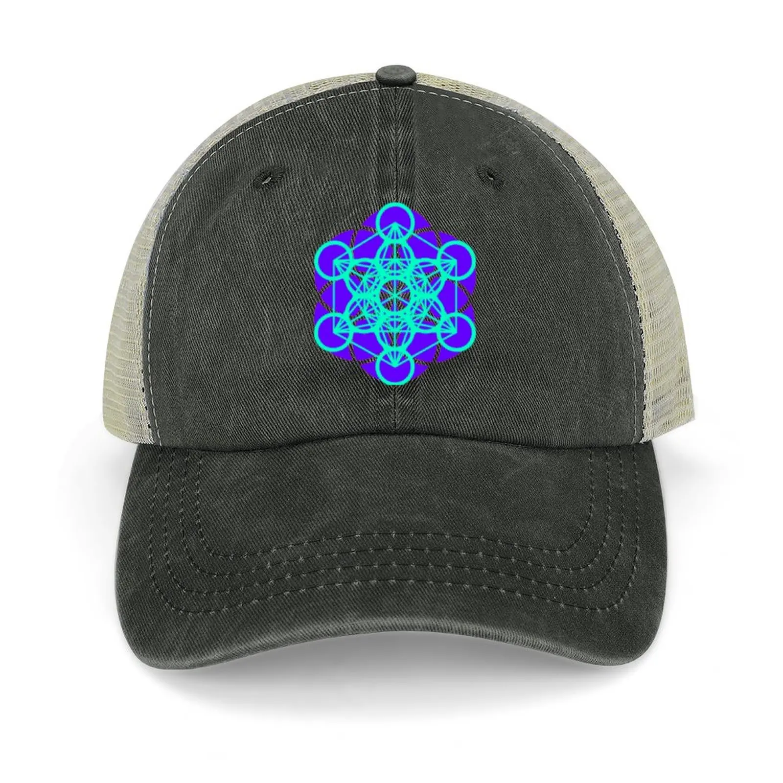 

Retro Metatron Cowboy Hat Snapback Cap Fashion Beach Caps For Women Men's