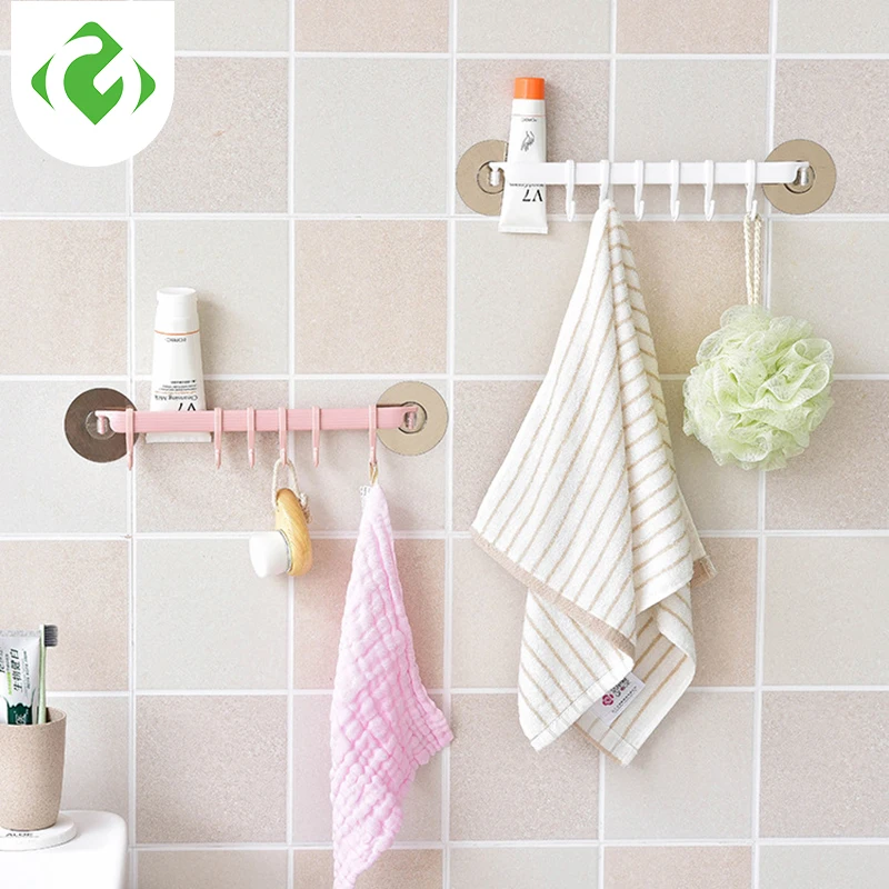 Rustproof Bathroom Tools Organizer Towel Holder Key Hooks Kitchen Organizer Cupboard Storage Rack Shelf GUANYAO
