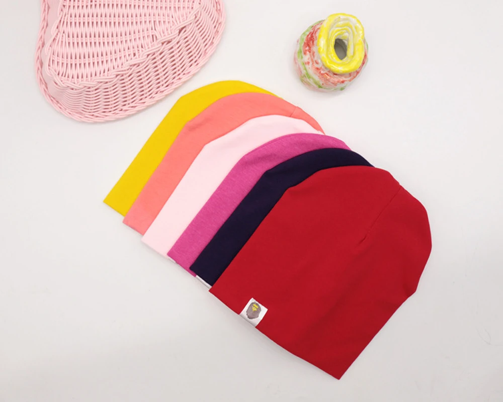 best beanies New Baby Street Dance Hip Hop Hat Cotton Spring Autumn Toddler Hat Scarf for Boys Girls Cap Winter Warm Solid Color Children Hat white skully hat