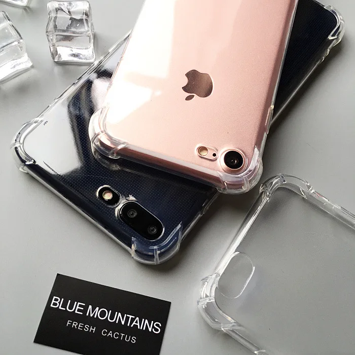 coque souple transparente en tpu pour iphone 5 5s 6s 6 7 8 plus x xr xs 11 12 13 14 pro max se 2020, étui de protection transparent anti coup et anti chute