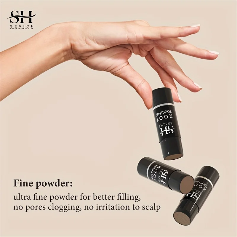 SEVICH Waterproof Hairline & Root Concealer Pen 3g Instant Grey Coverage Hair Shadow Powder Hair Shadow Trimming Root Cover Up hair coloring product