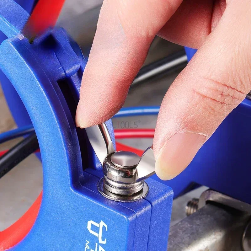 2pcs bridge pay off auxiliary pulley afjustable thickened bottom hanging dual-use 65mm stainless steel pay off auxiliary pulley