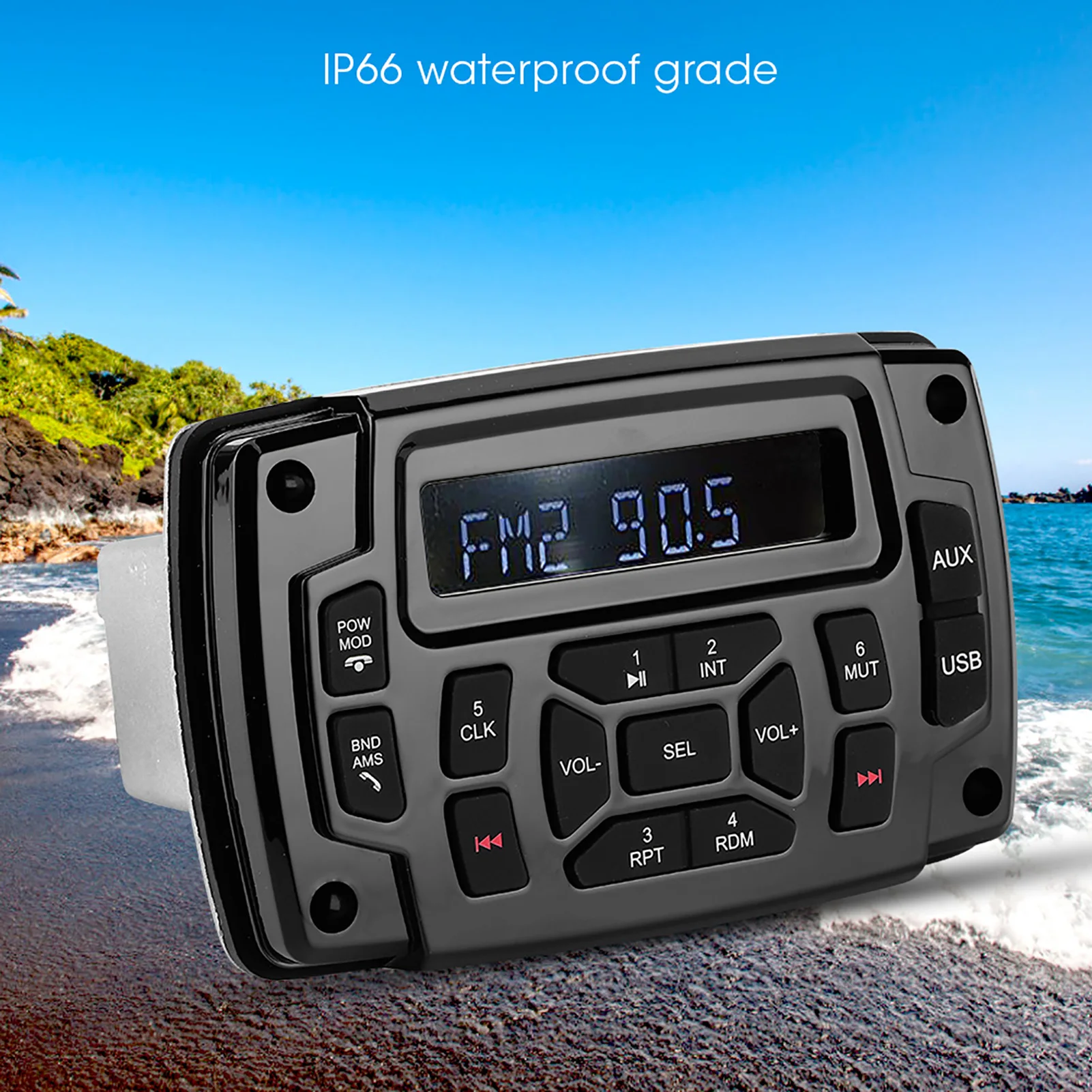 Stereo Radio Digital Media Audio Receiver for Boat