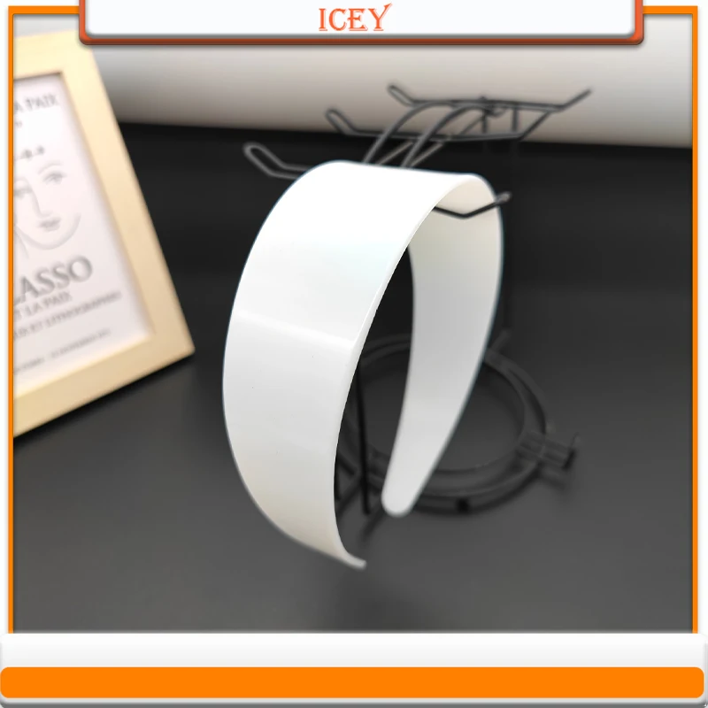 

1pc 4.8cm Toothless Headbands Plastic Headwear White Base Plate Scrunchie DIY Blank Headband