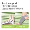 1 Pair Silicone Arch Support Insoles, Flat Foot Correction Insoles, Non Collapsing Strap Design, Foot Massage 3