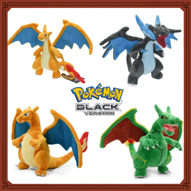 Peluche Pokémon Dracaufeu Super Doux pour Enfants, Jouet Sucette