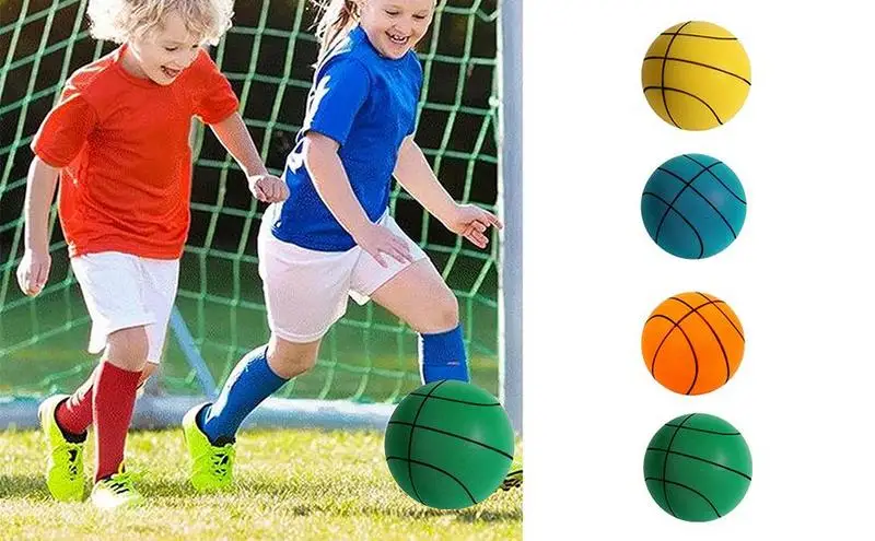 

24CM Bouning silent ball basketball mute ball basketball Football Full Foam Sports Toy For Beginner Kids Children