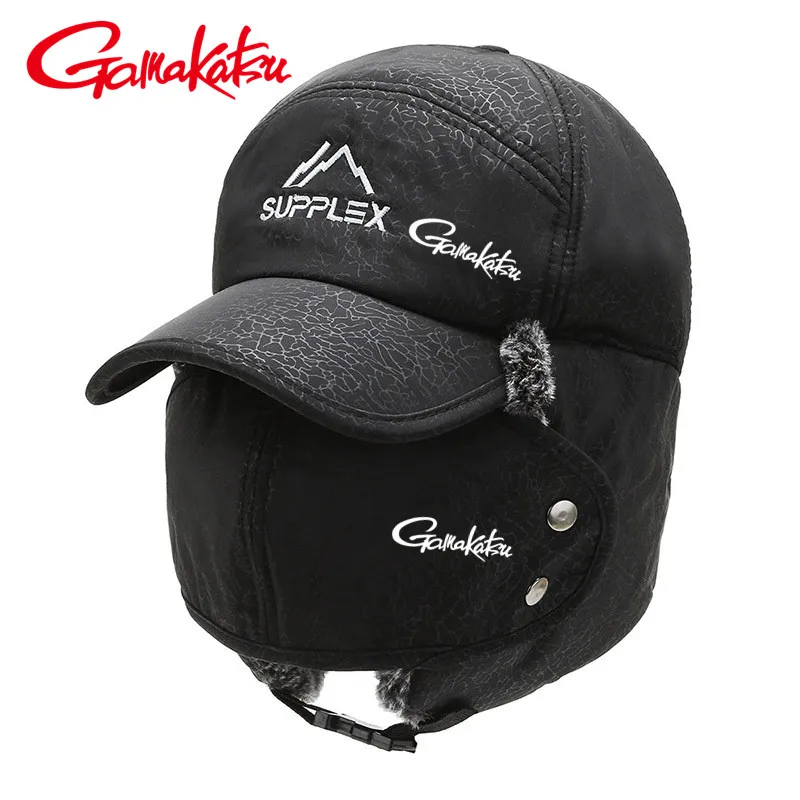 

Новая зимняя утепленная теплая шапка-ушанка Gamakatsu для рыбалки, ветрозащитная Лыжная шапка для мужчин и женщин для езды на открытом воздухе и отдыха