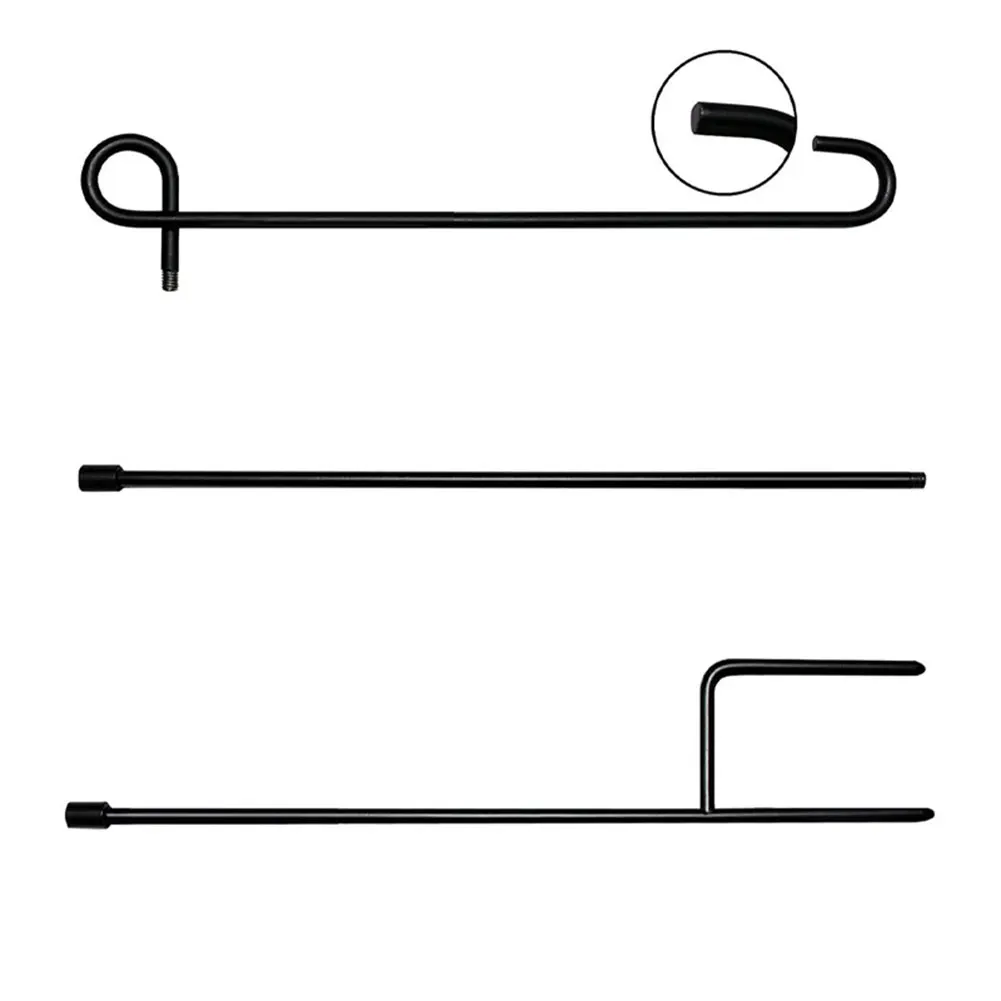 Garden Flag Stand Garden Flag Pole Holder with Clip and Stopper Holder Stand Metal for Outdoor Lawn