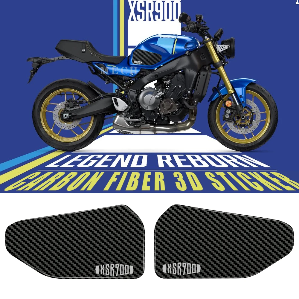 carbon fiber Tankpad Sticker 3D Tank pad Stickers Oil Gas Protector Cover Decoration FOR YAMAHA XSR900 XSR 900 2022