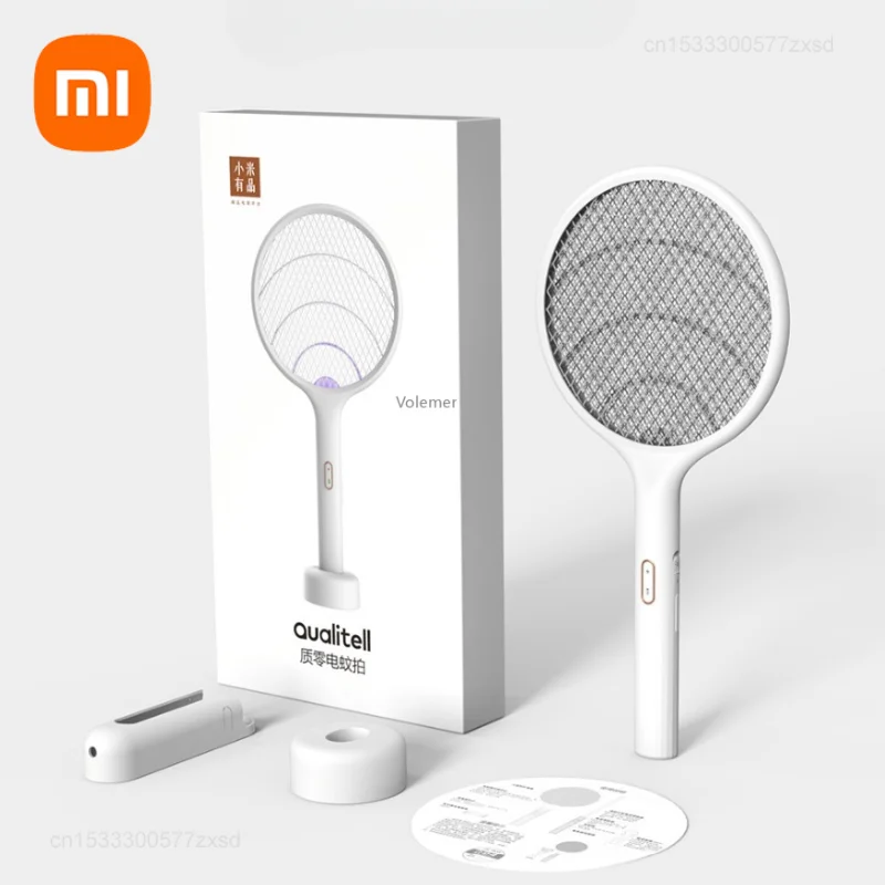 Xiaomi Qualitell Electric Mosquito Swatter Rechargeable Convenient Handheld Wall-mount 2 in 1 Insect Fly Killing Dispeller electric mosquito swatter