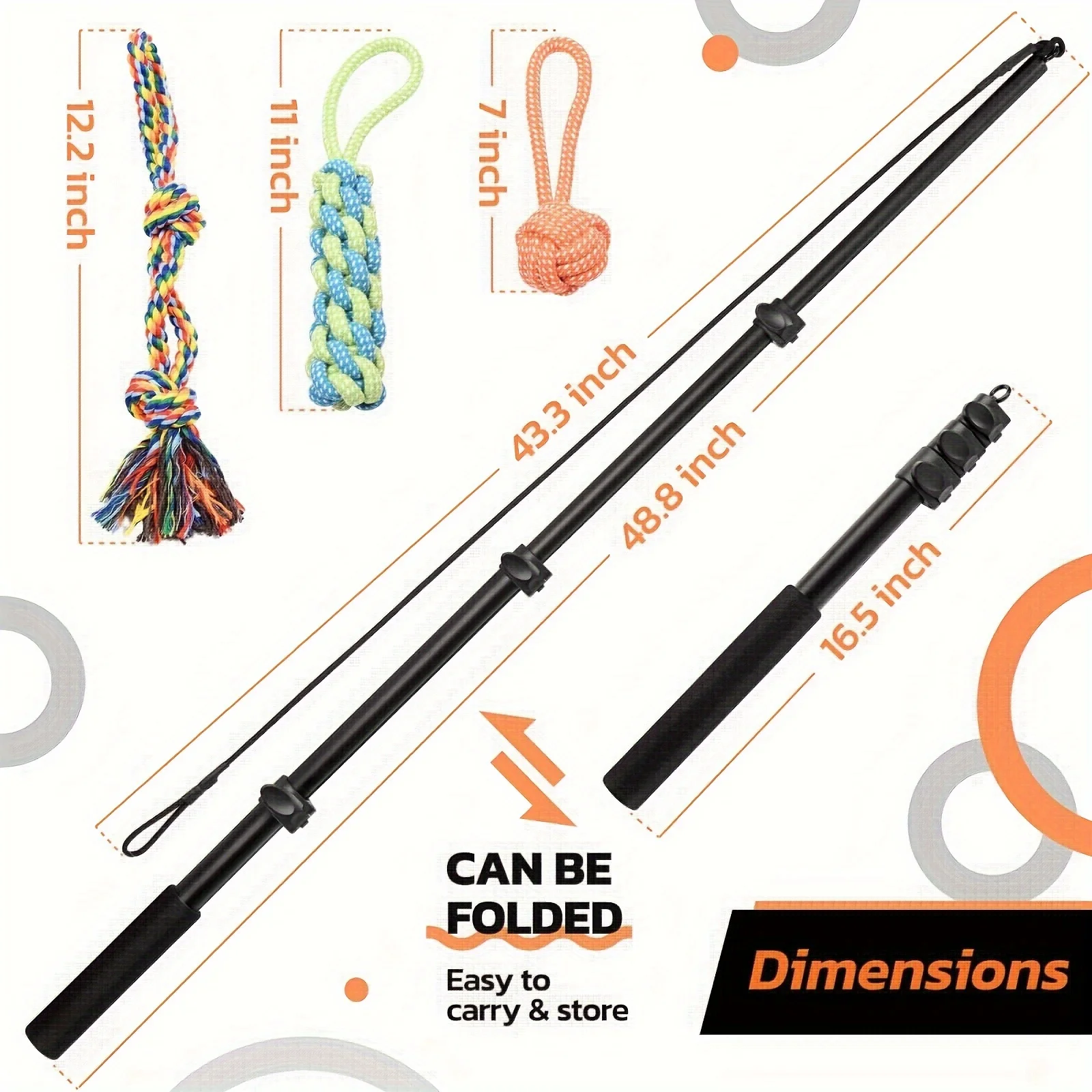 Interactive Dog Flirt Pole 2