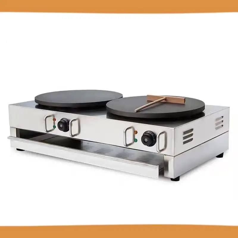 Electric Double Crepe Maker High Quality Stainless Steel Crepe Makers 3