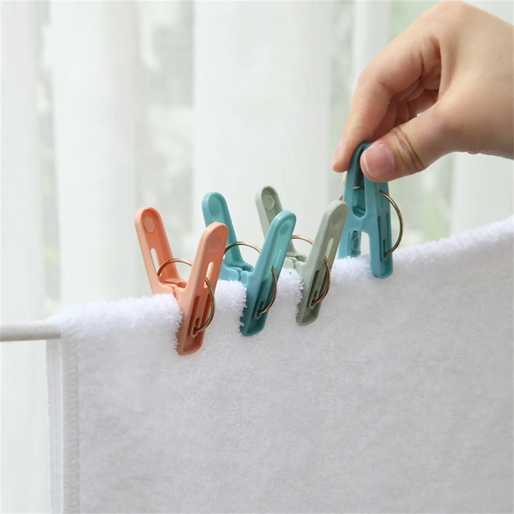 Windproof clothespins air drying clothes socks underwear fixed pins for household small clips food snack bag sealing 30pcs