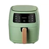 360 ° Electric Digital Display Touch Screen 1350W 6L Air Fryer Oil Free 8 Menus Air Oven Frier Home French Fries Fried Chicken 3