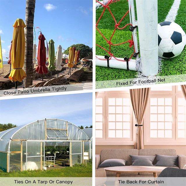 Outdoor Elastic Ball Rope Bungee Cords Portable Tent Fixing Tarpaulin Awning Canopy Heavy Duty Tarp Tie Down for Shelter Cargo 6