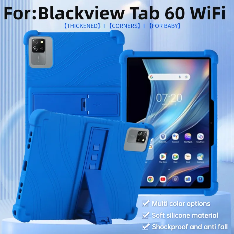 Case for Blackview Tab 60 WiFi Tablet, Kids Friendly Soft Silicone