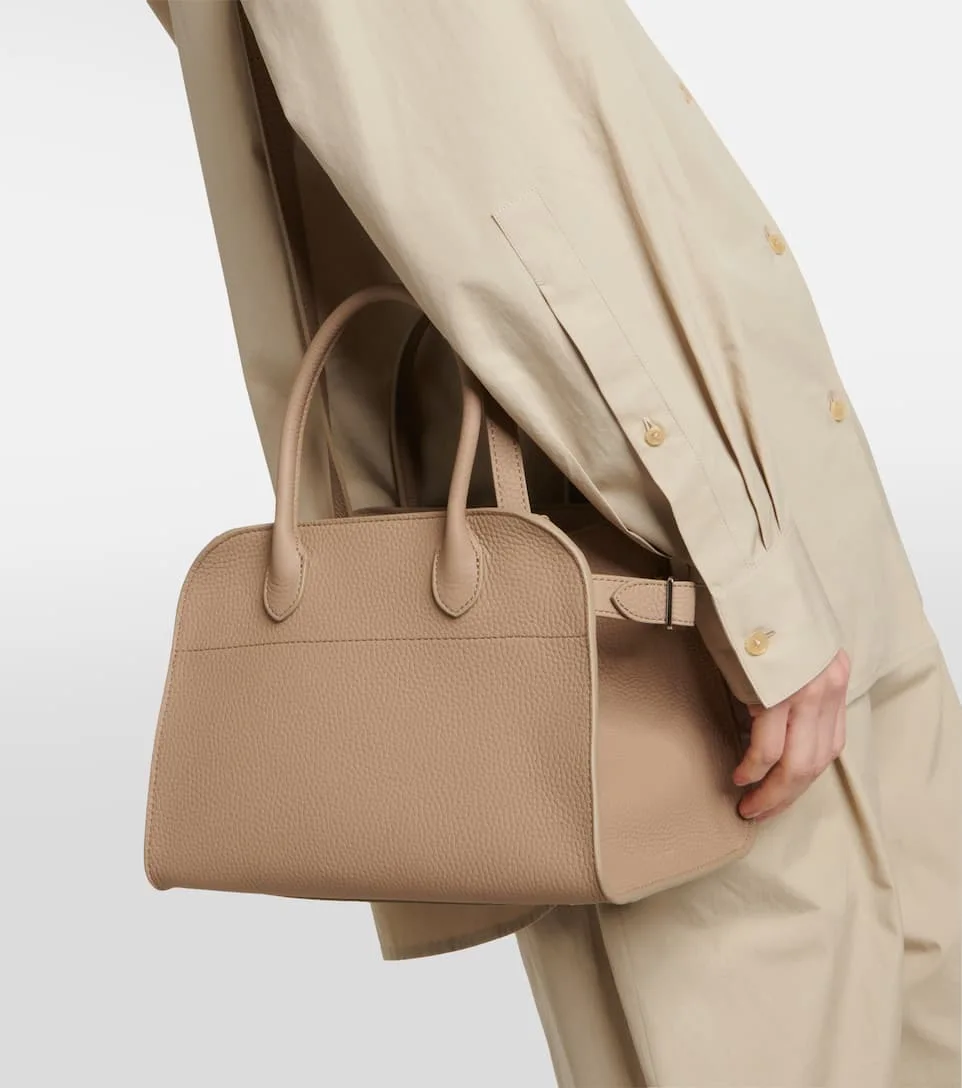 

T New Style Margaux 10 Smooth Leather Litchi Grain Suede Handbag Single Shoulder Bag Oblique Cross Package