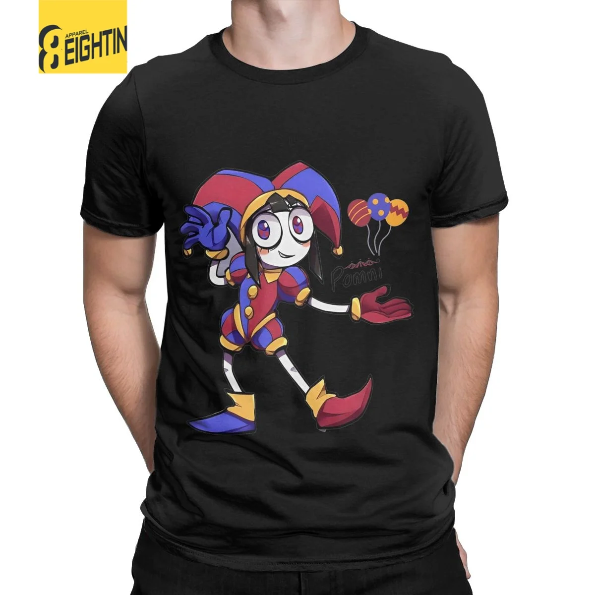 

The Amazing Digital Circus Funny Pomni T Shirts Men's Cotton Funny T-Shirts O Neck Tee Shirt Short Sleeve Clothes New Arrival