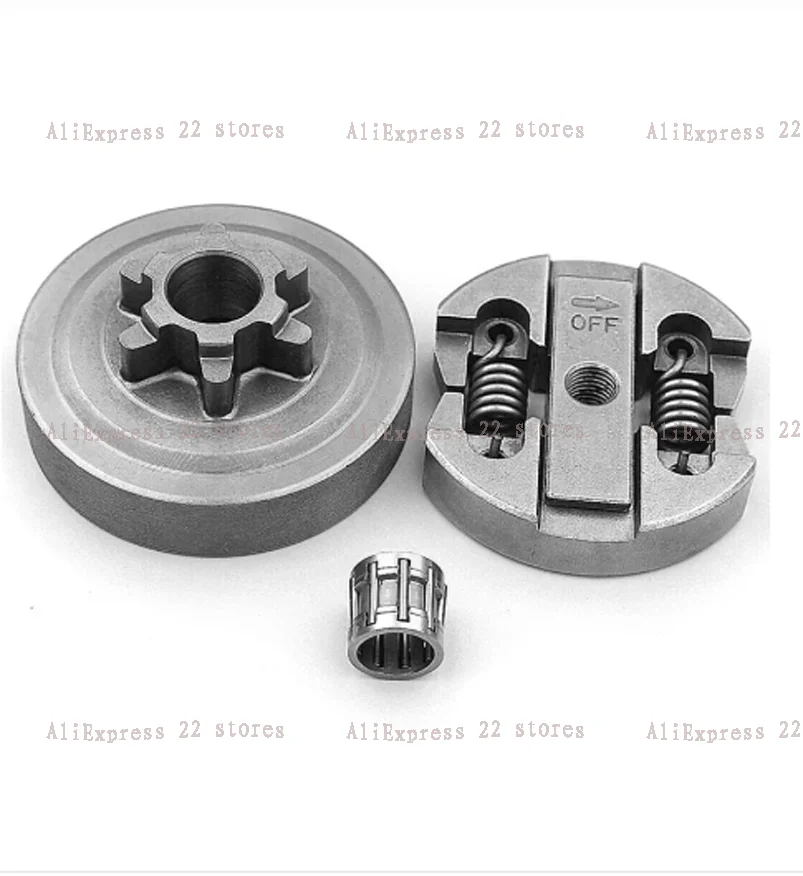 Clutch Drum & Needle Bearing Fit For Chinese Chainsaw 2500 25CC
