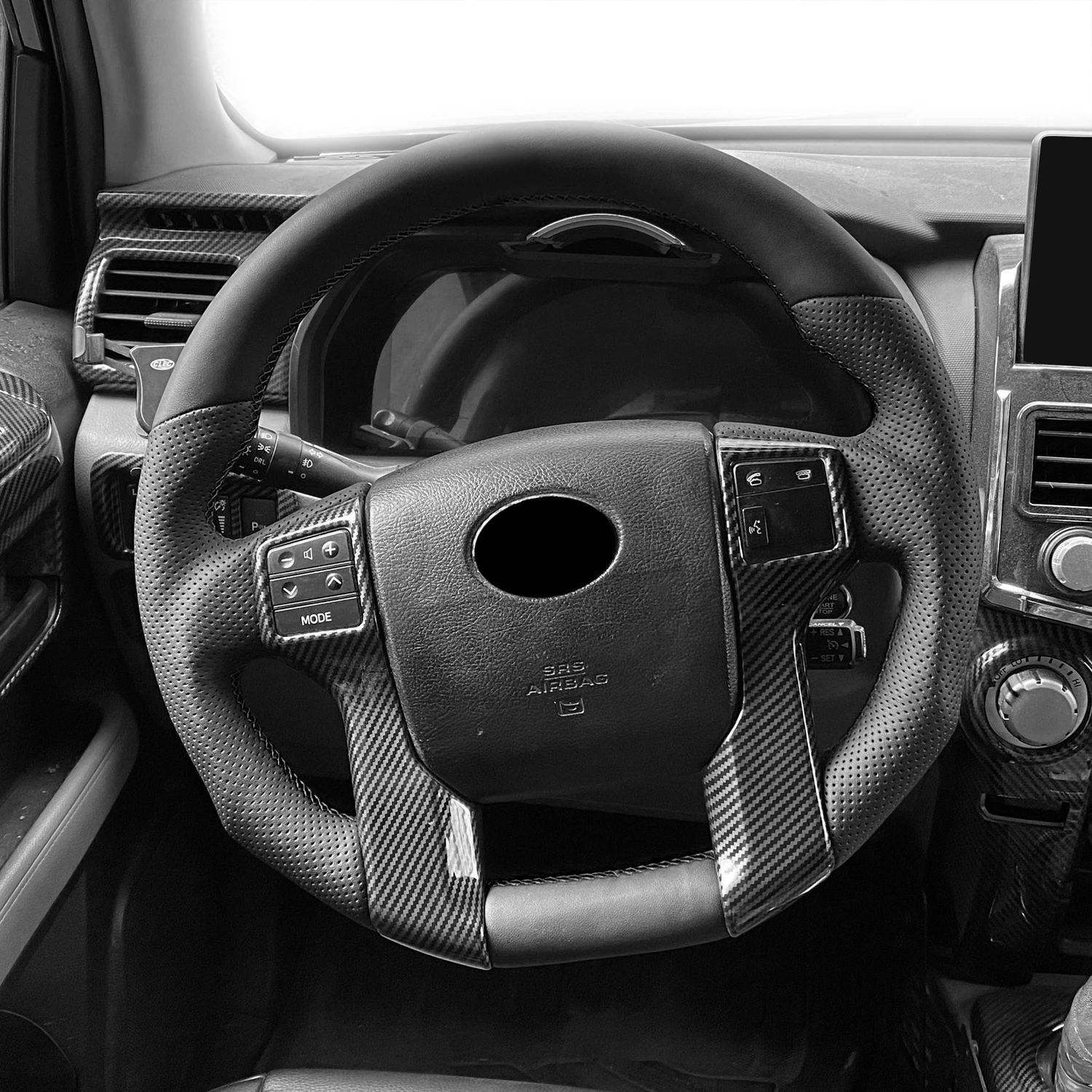 

Для Toyota 4runner 2010-2023, Tundra 2014-2021, спортивное Рулевое колесо, кожа, черный