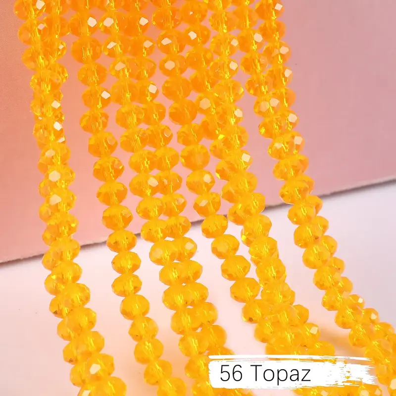 2mm 4mm 6mm 8mm Rondelle Austria Crystal Beads Faceted Glass Beads Loose Spacer Beads for DIY Bracelet Garment Making - Image 28