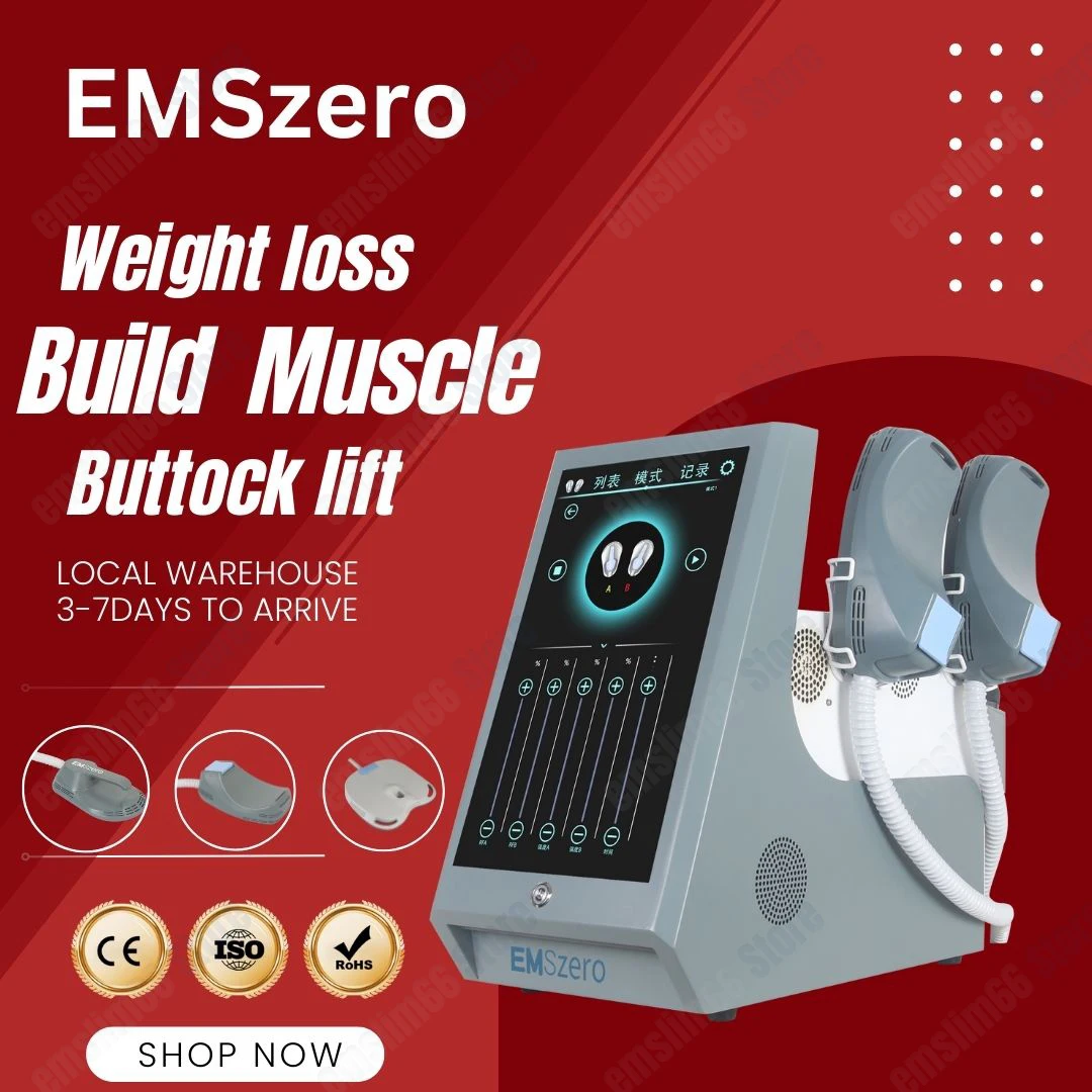 EMSzero-Body Sculpting for Weight Loss, Burn Fat and Carve Muscles, Slimming with 4 Handles, Hi-EMT Beauty Parlor