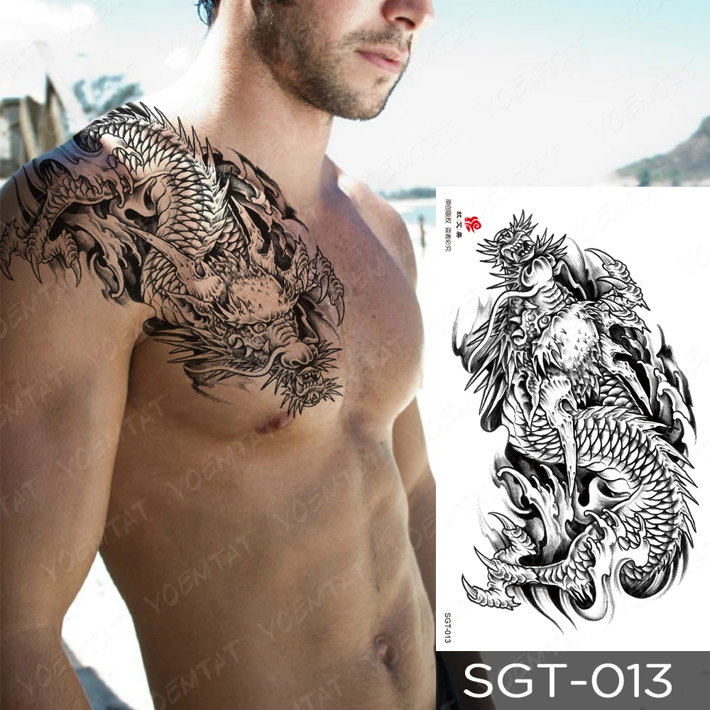 Tattoo Chest Mens: The Ultimate Guide to Realistic, Long-Lasting Temporary Chest  Tattoos for Men, image size:1000x1000