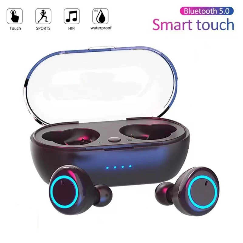 

Magnetic Suction Charging Bluetooth Headset Wireless Earbuds Binaural Music Listening Songs Stereo Touch Headphones