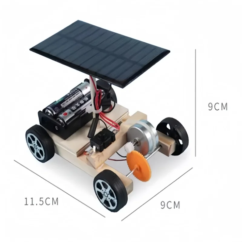 Solar Electric Vehicle STEM Education Kit - Creative Invention and Assembly Puzzle