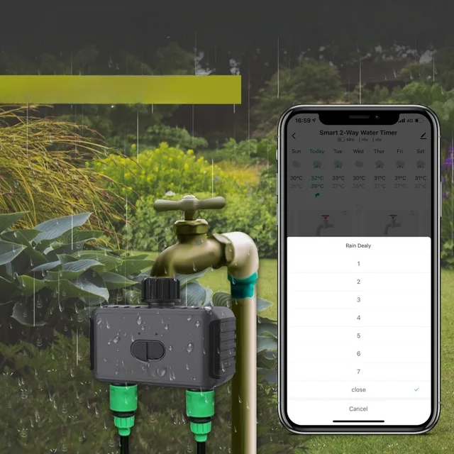 Intelligent Sprinkler Timer Irrigation Machine System WiFi Bluetooth Bidirectional Timer Garden Lawn Drip Irrigation Controller 2