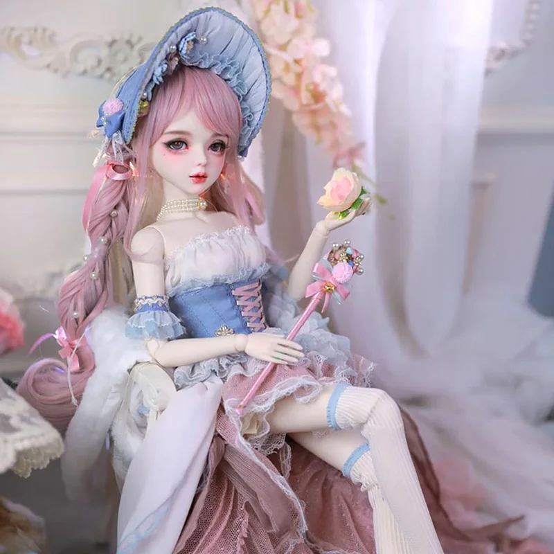 

1/3 BJD Doll Princess costume Designer makeup Ball Jointed 60CM Doll For Girls Gift Full Set Body With Fashion Clothes Shoes Wig