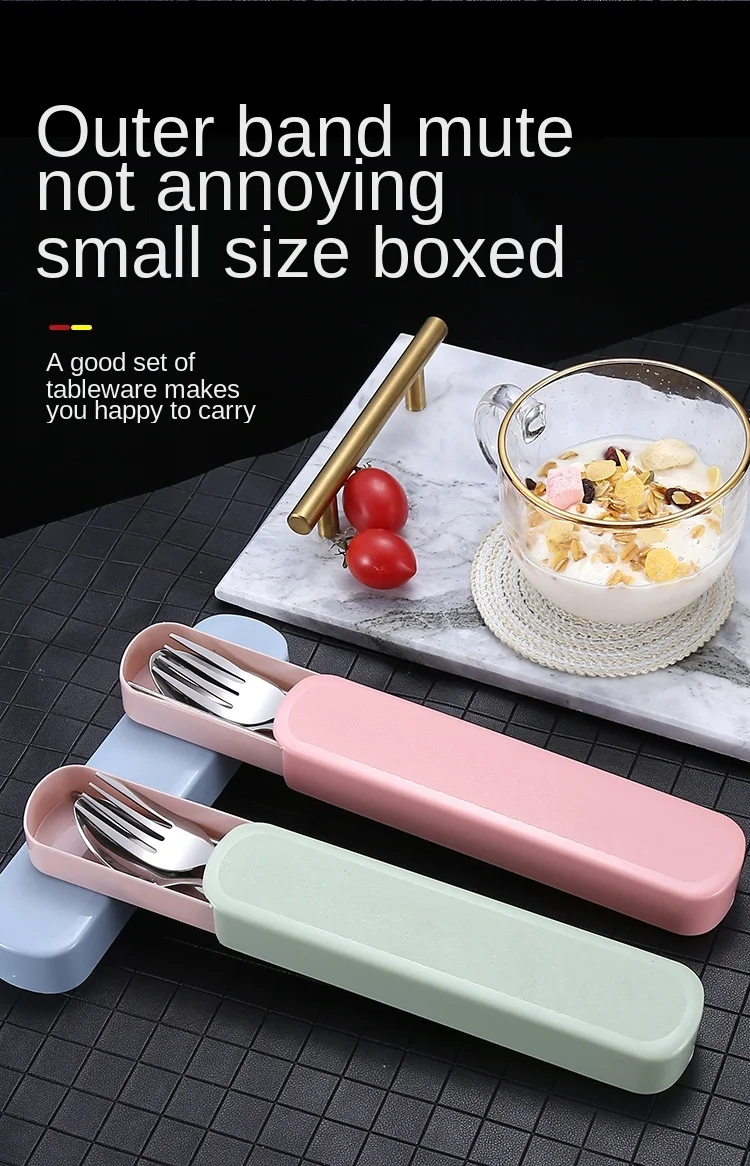 Description Picture 4 of itemMirror Silver Stainless Steel Cutlery Set Children's Fork Knife Soup Dessert Ice Spoon Complete Dinner Dinnerware Set Chopsticks
