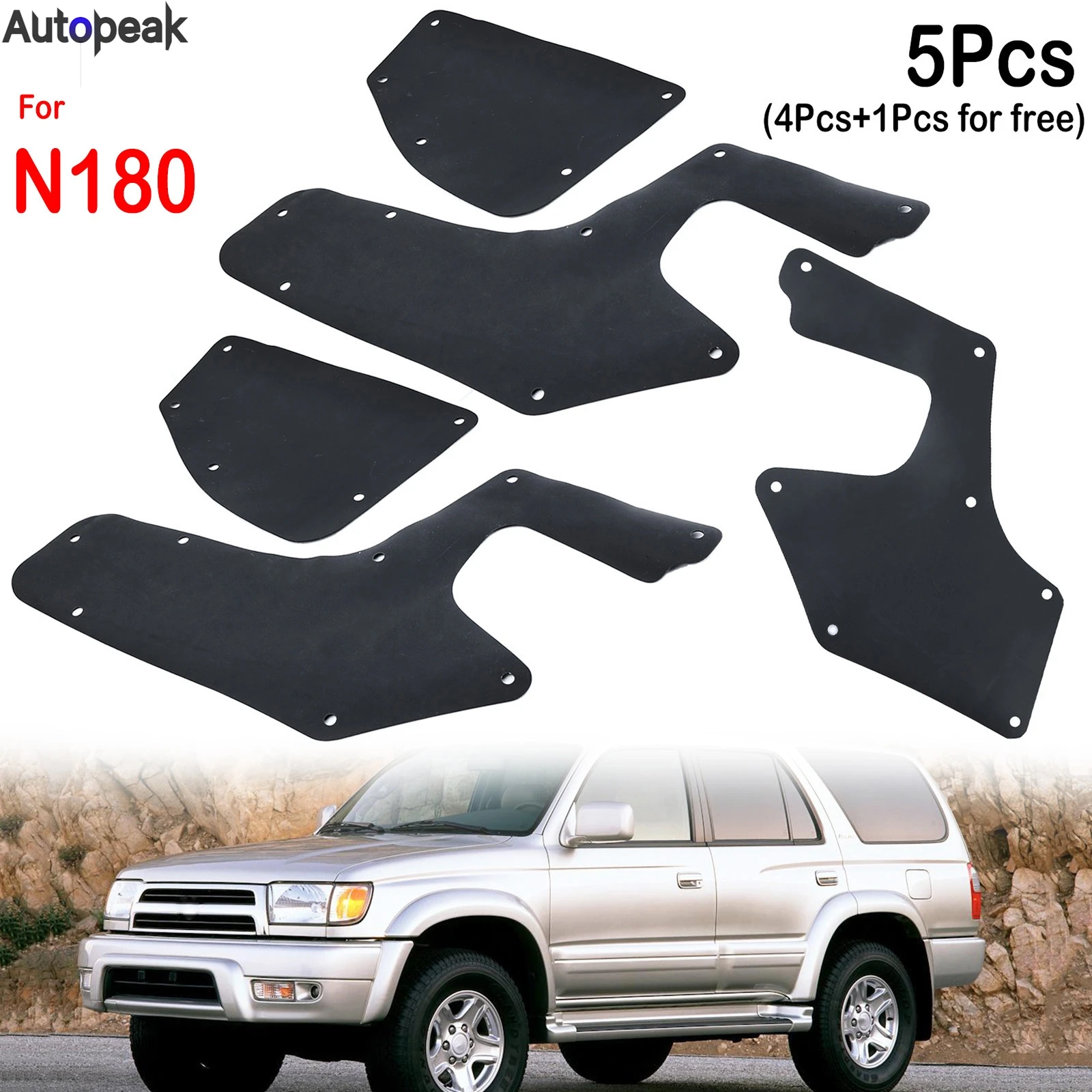 5X For Toyota 4Runner N180 3rd Hilux Surf SW4 1996-2002 Inner Fender Seals Engine Splash Shields Liner Apron Rubber Guard Clips