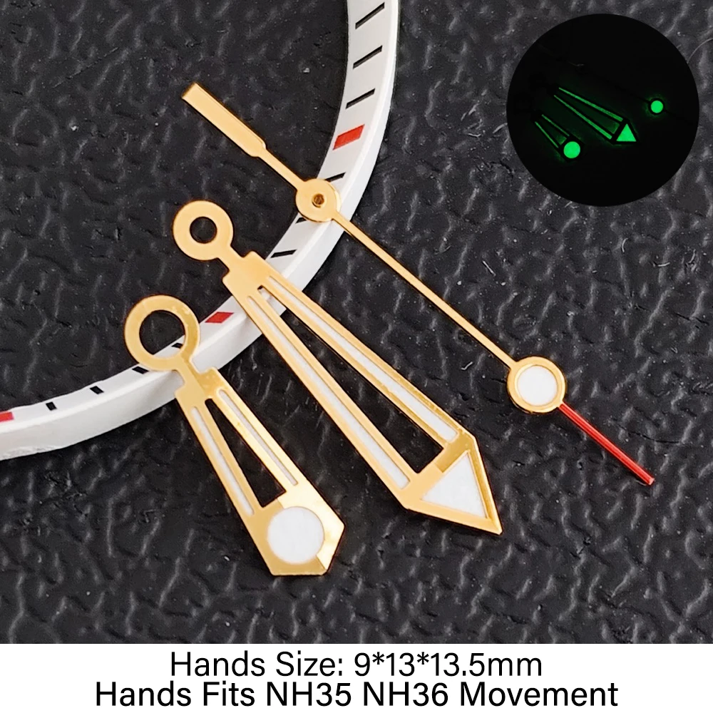 Green Luminous Watch Hands for Mechanical Movements - Replaceable Accessories