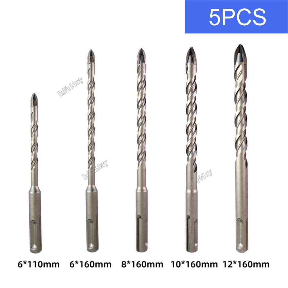 6/8/10/12mm SDS PLUS Shank Carbide Ceramic Tile Porcelain Drill Bit For Concrete Brick Glass Diamond Drill Bit Drilling Tools cmcp drill bit 3 12mm glass drill bit carbide triangle hole cutter for ceramic glass tile concrete brick drilling tools