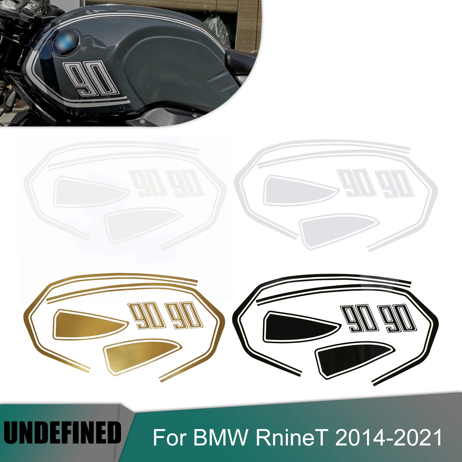 

Fuel Tank Sticker Motorcycle Rear Pillion Seat Cowl Hump Box Decals Decorative For BMW RnineT Pure Scrambler Urban G/S 2014-2021
