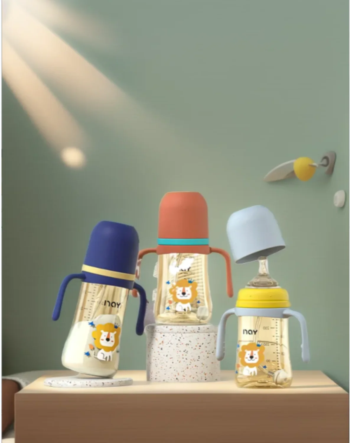 Baby Bottles Children's Feeding Bottle Water Cup Baby Milk Bottle with Straw Handle Newborn Straw BPA Free 240ML water bottle,milk bottle,feeding bottle,baby feeding utensils