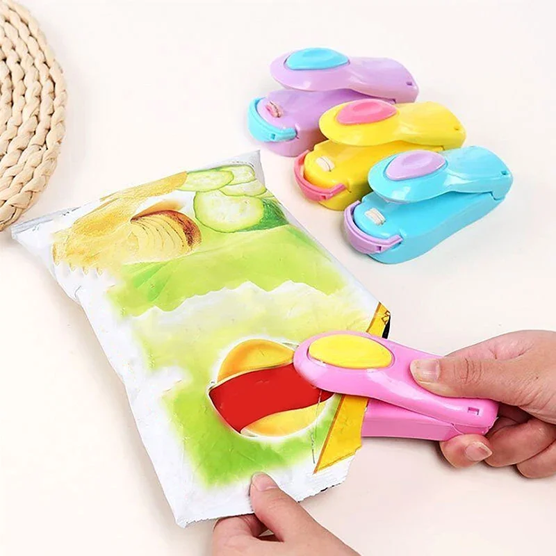 Mini Portable Food Clip Heat Sealing Machine Sealer Home Snack Bag Sealer Kitchen Utensils Gadget Accessories Cocina