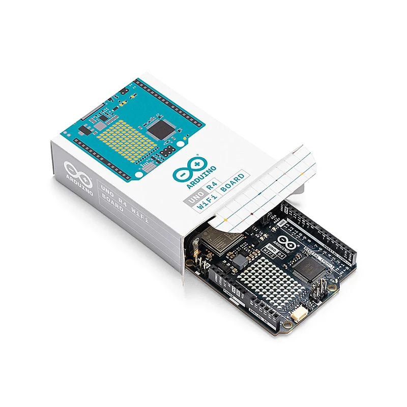 Фото Оригинальная плата разработки Arduino UNO R4 WiFi ABX00087, объединение микропроцессора RA4M1 со стандартом детской №5